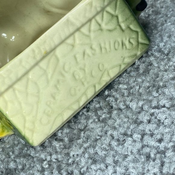 Art Deco Ceramic Horse Planter Mother Baby Foal Fashions by O.P.C.O. Vintage - Picture 3 of 16